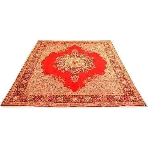 One Of The Kind Persian Tabriz Rug 12'11" x 9'10"